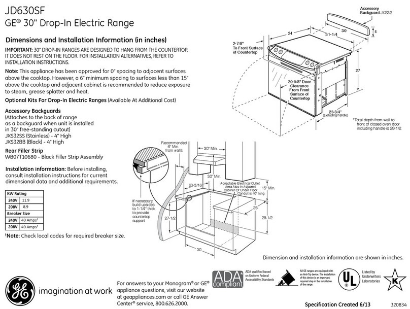 GE JD630SFSS Manual