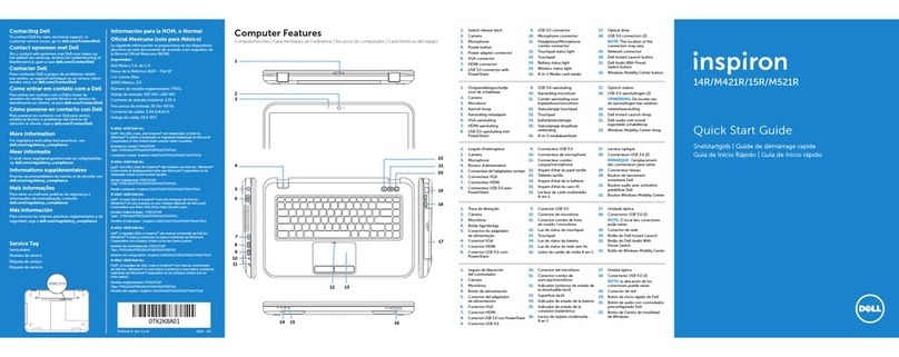 Dell Inspiron 14R SE 7420 User manual