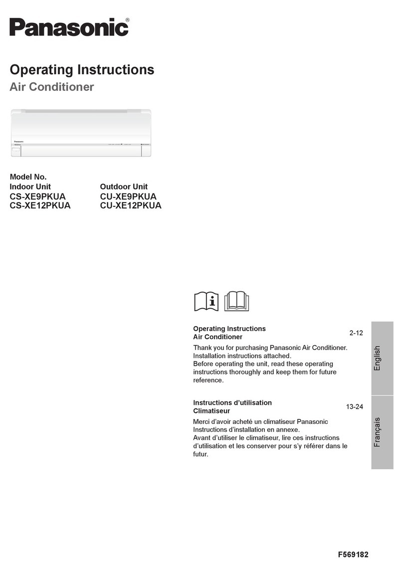 Panasonic CS-XE12PKUA User manual