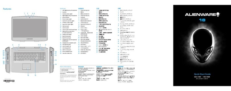 Dell Alienware 18 User manual Dell Alienware 18 User manual