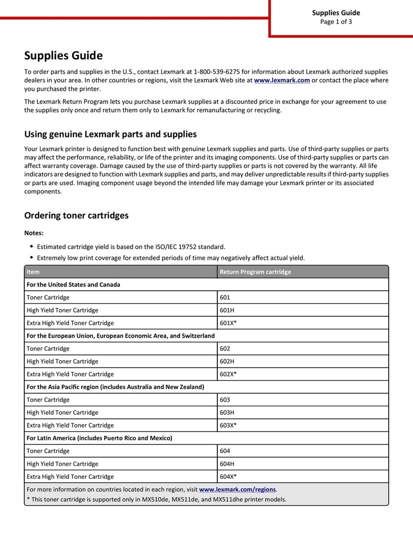 Lexmark MX510 Series User manual