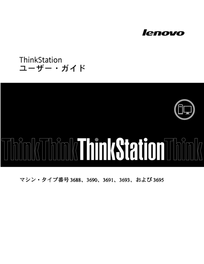 Lenovo ThinkStation E31 User manual