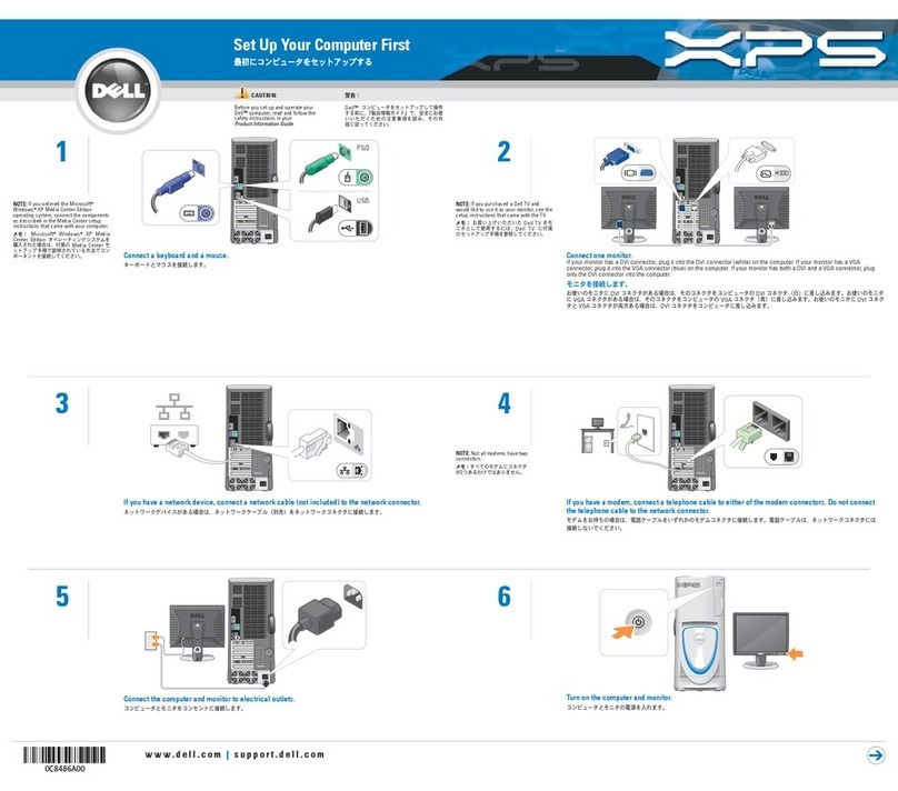 Dell XPS Gen 5 Installation and operation manual