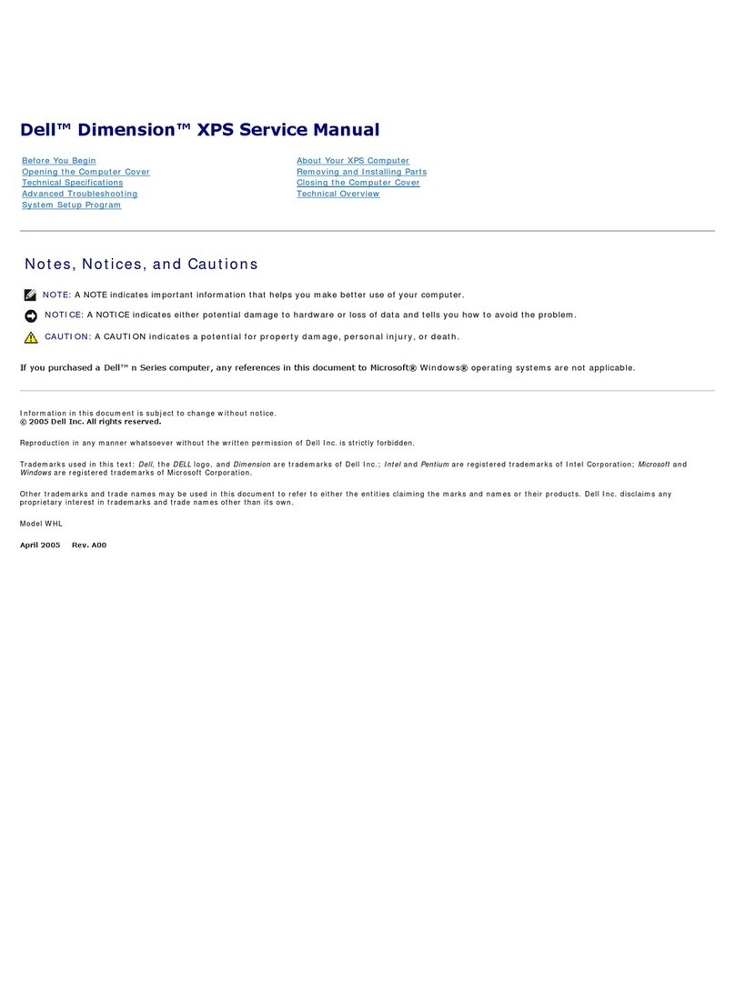 Dell XPS Gen 5 Service manual