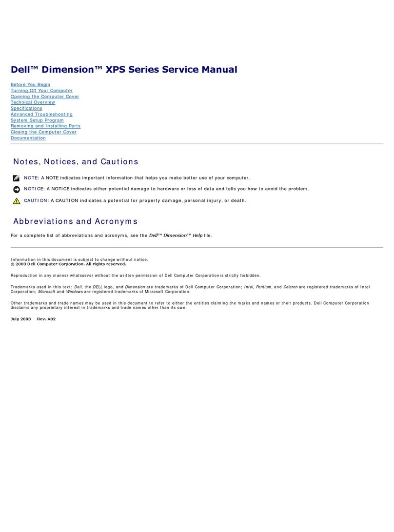 Dell XPS /Dimension User manual