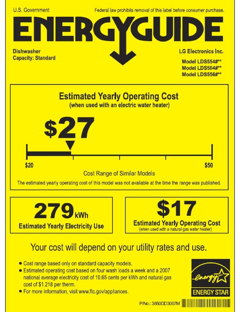 LG LDS5560ST Energy guide