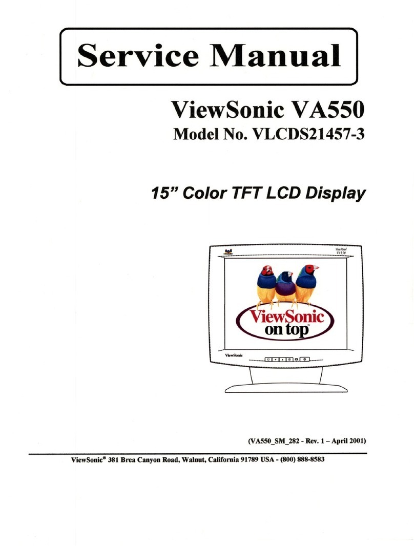ViewSonic VA550 - LCD Display - TFT User manual ViewSonic VA550 - LCD Display - TFT User manual