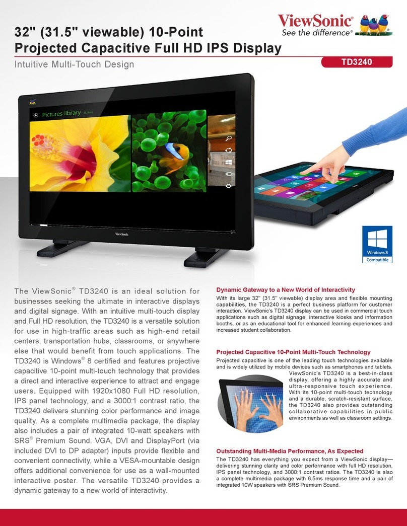 ViewSonic TD3240 User manual