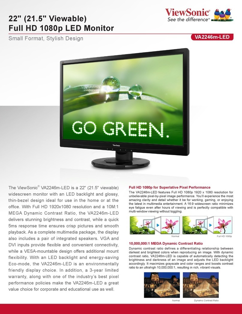 ViewSonic VA2246m-LED User manual