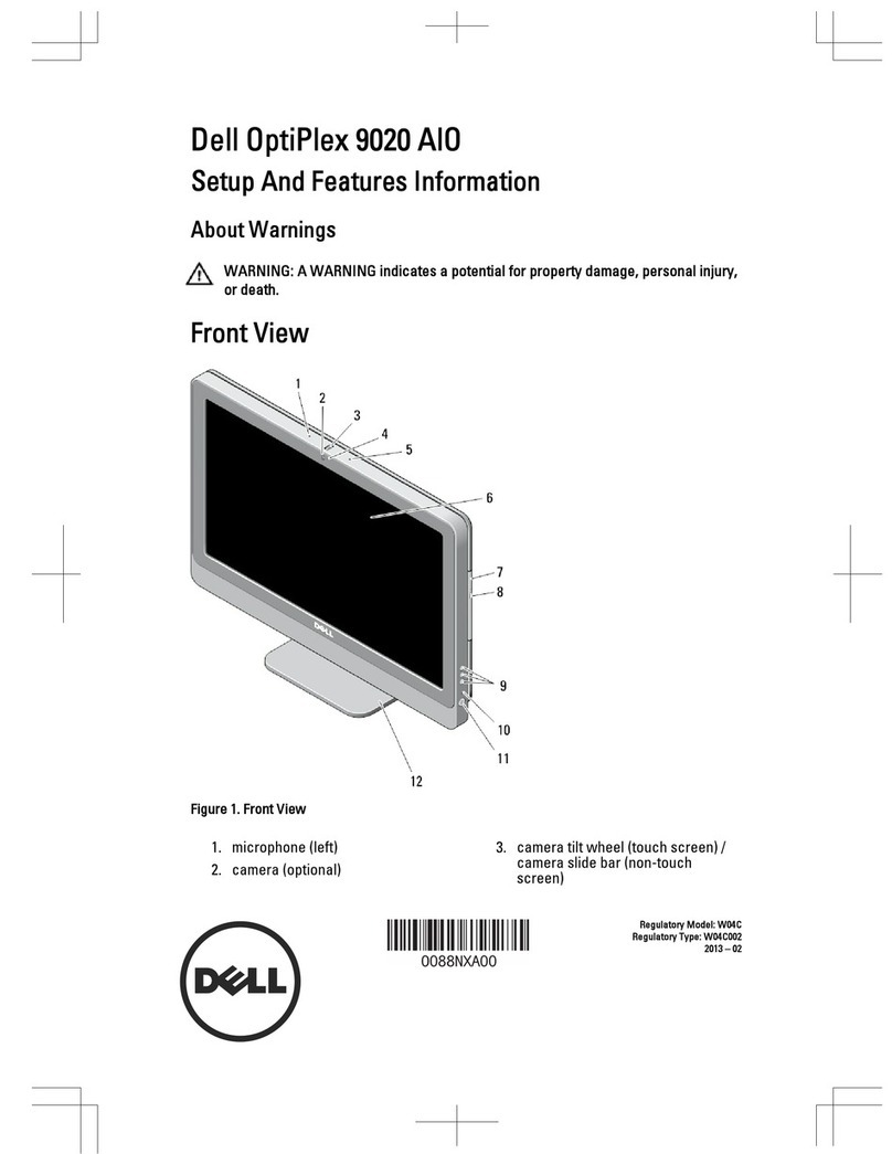 Dell OptiPlex 9020 AIO Owner's manual