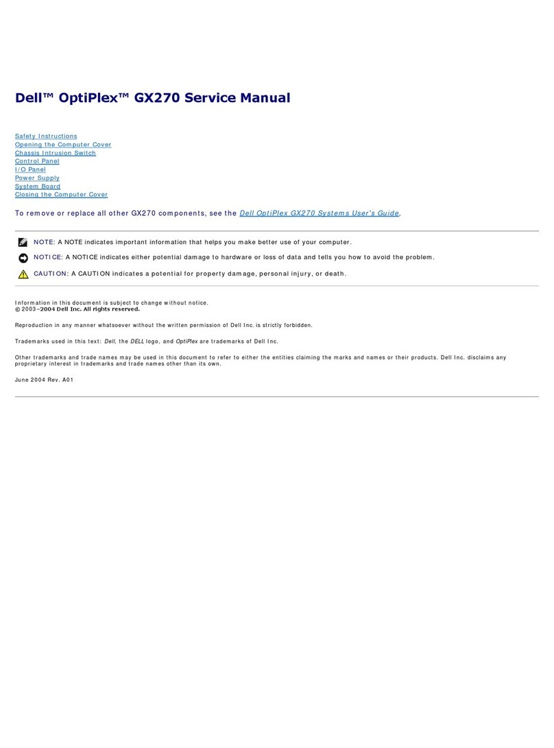 Dell OptiPlex 270 User manual