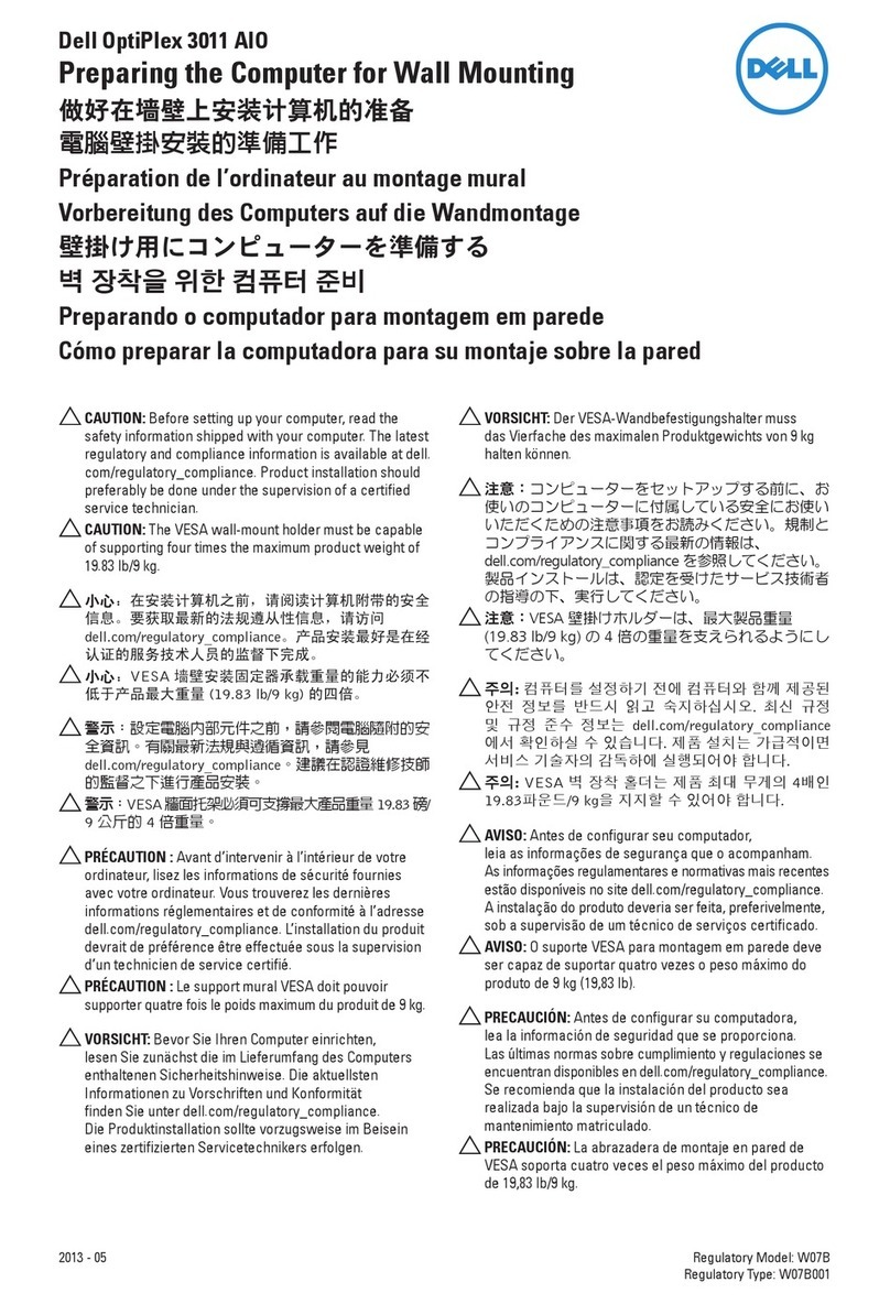 Dell OptiPlex 3011 AIO manual