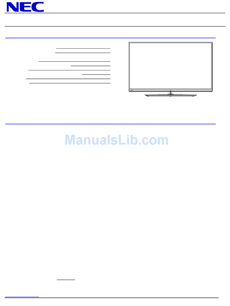 NEC E554 User manual