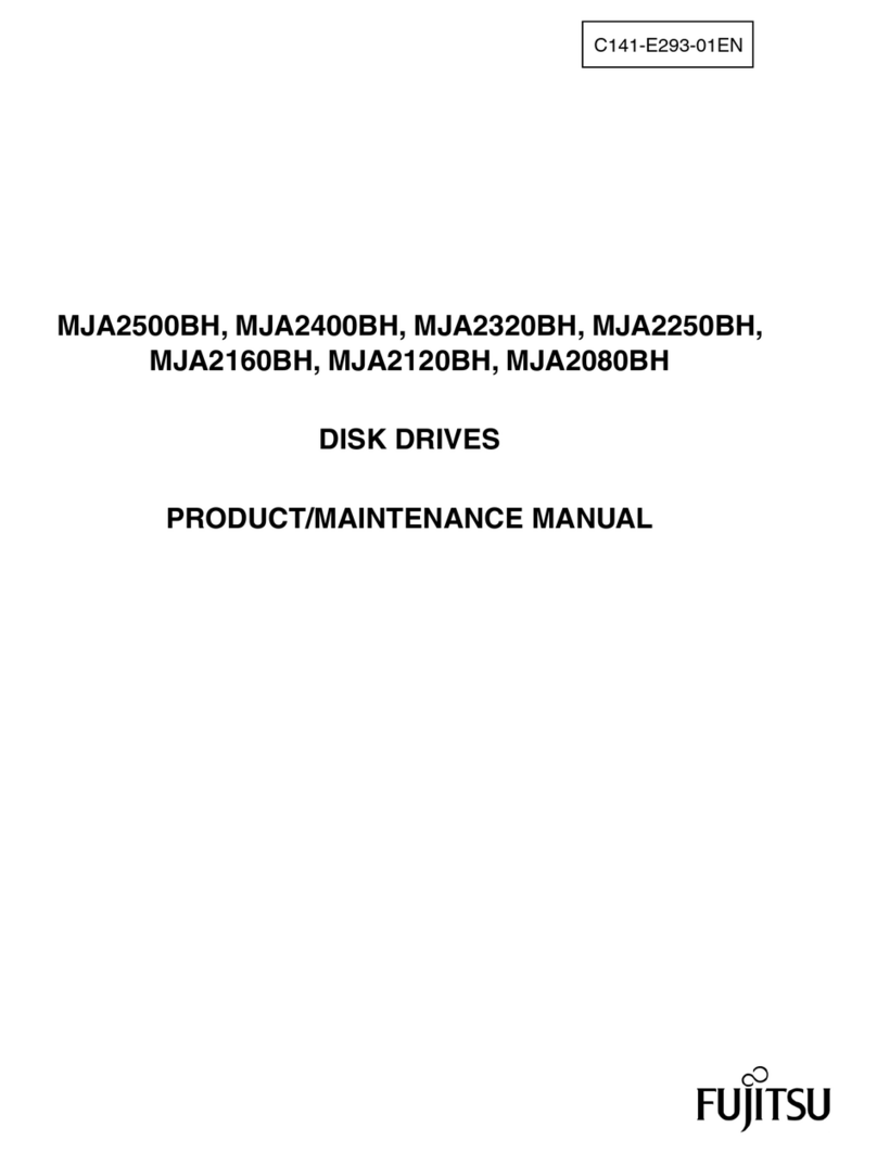 Fujitsu MJA2500BH - Mobile 500 GB Hard Drive Product/maintenance manual Fujitsu MJA2500BH - Mobile 500 GB Hard Drive Product/maintenance manual