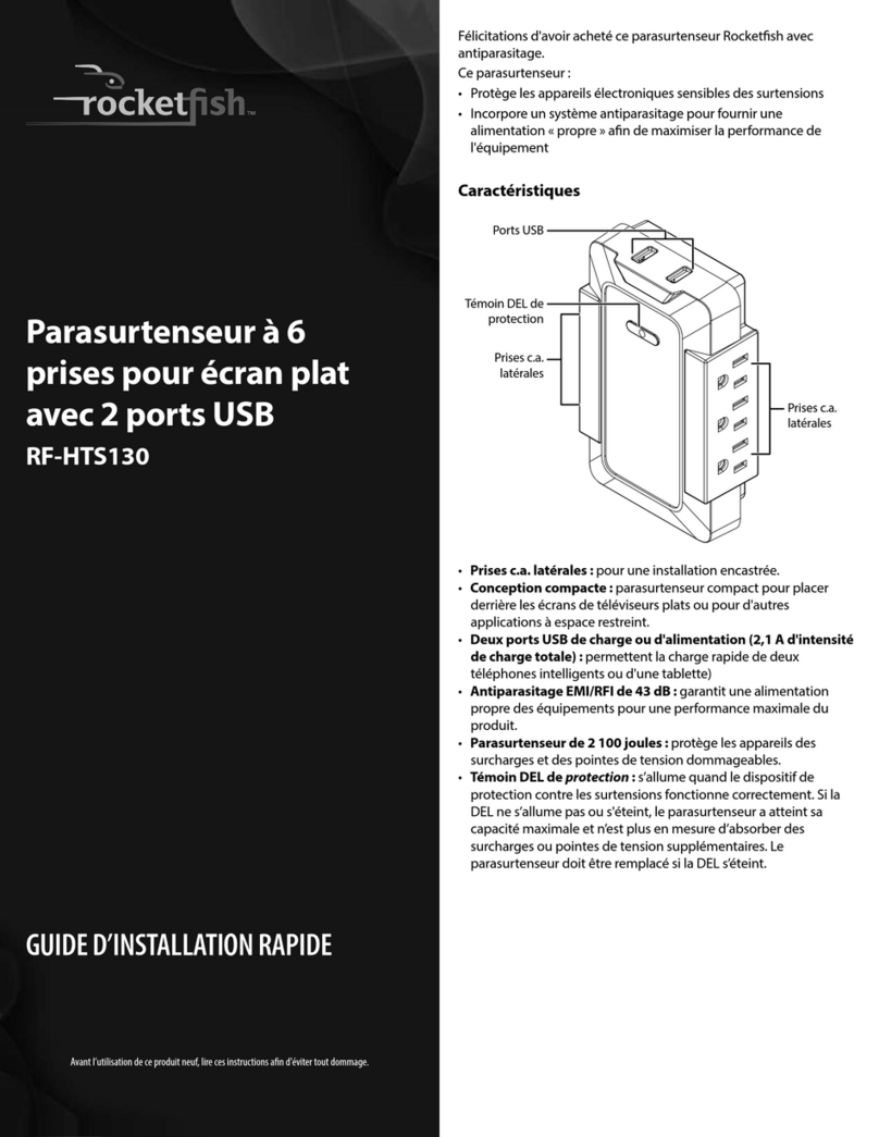 Rocket Fish RF-HTS130 Guide d'installation rapide