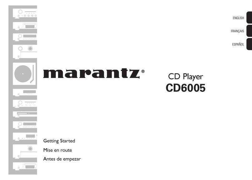 Marantz CD6005 User manual