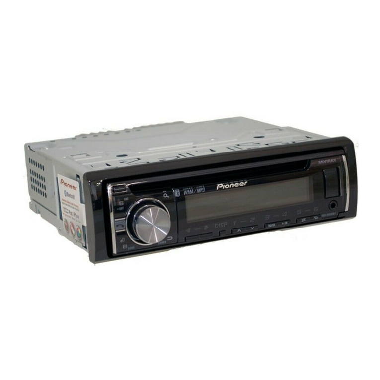 Pioneer DEH-X3600S User manual