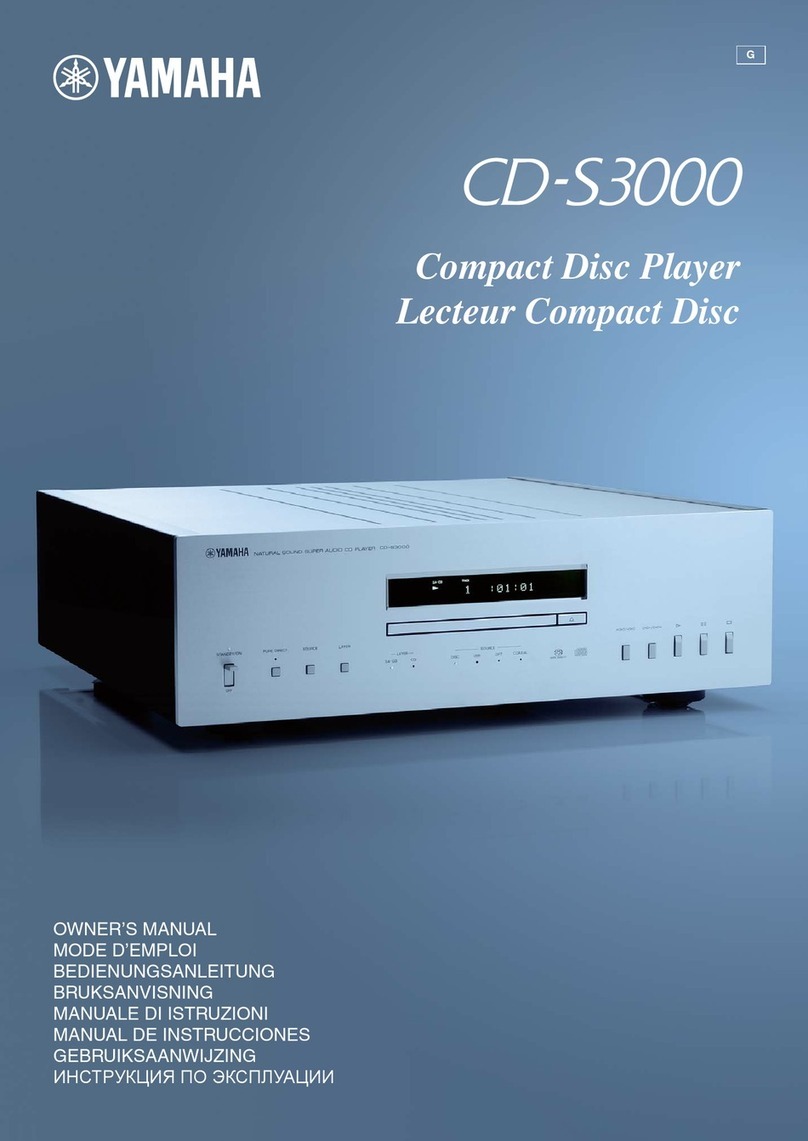 Yamaha CD-S3000 User manual