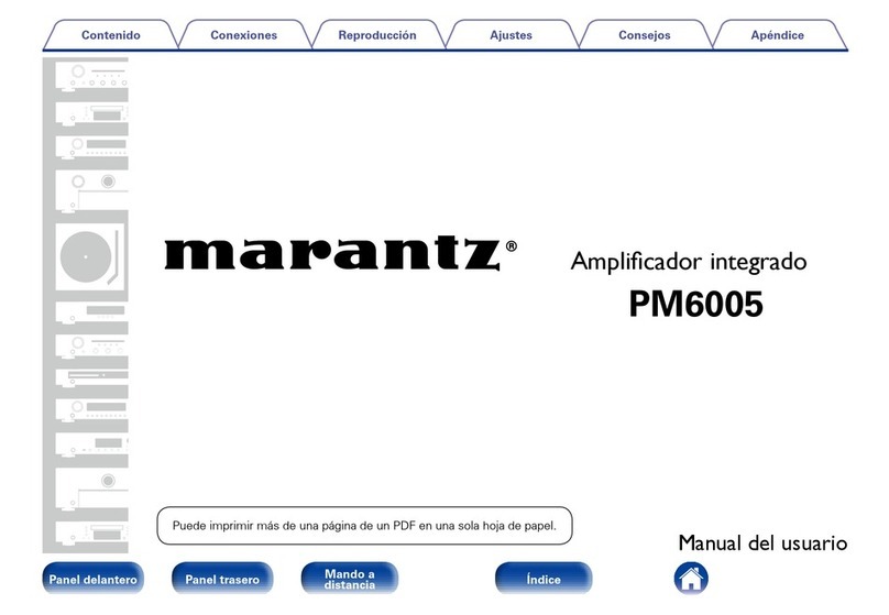 Marantz PM6005 user manual