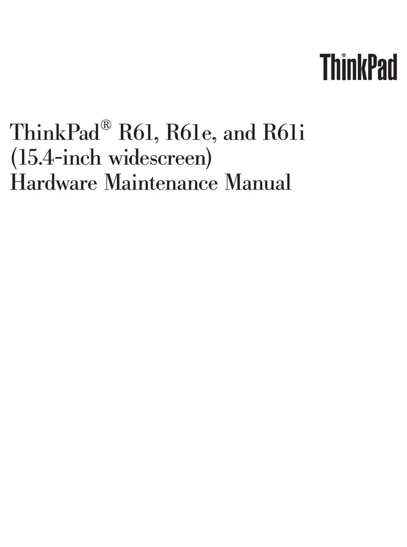 Lenovo ThinkPad R61 Owner's manual