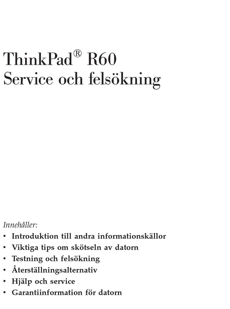 Lenovo THINKPAD R60 Service manual