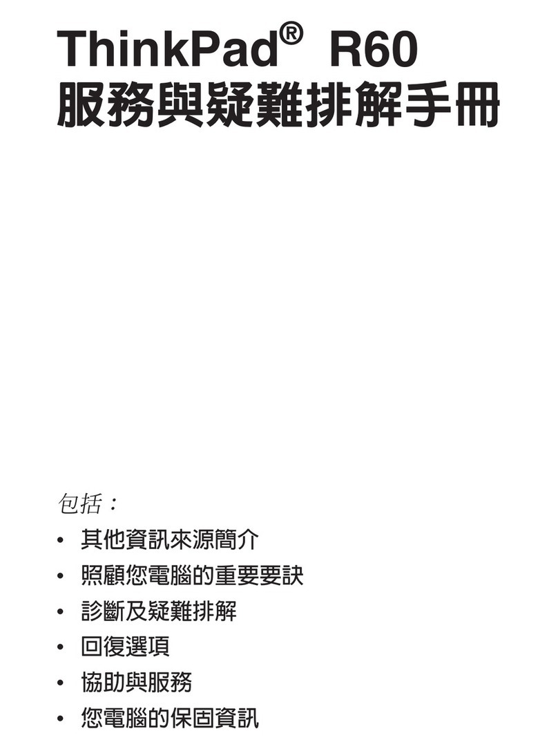 Lenovo THINKPAD R60 User manual