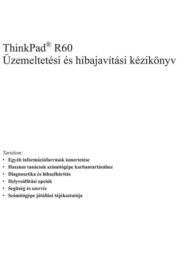 Lenovo THINKPAD R60 User manual