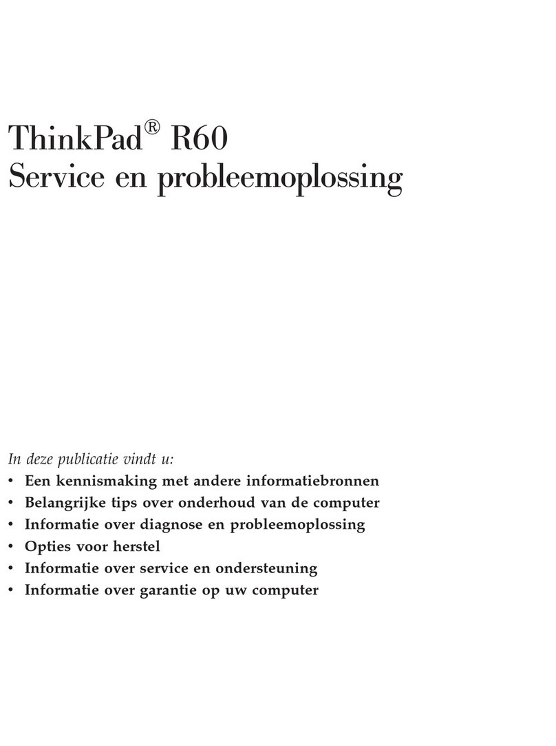 Lenovo THINKPAD R60 Setup guide