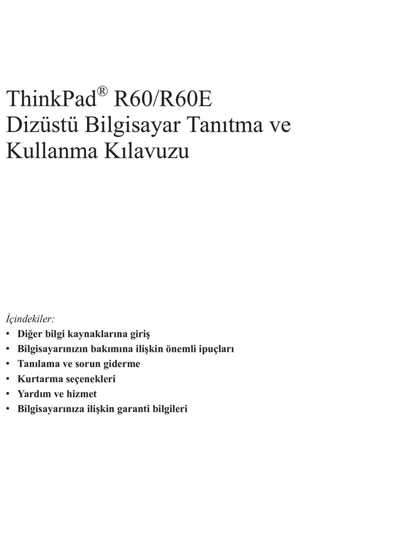 Lenovo THINKPAD R60 User manual