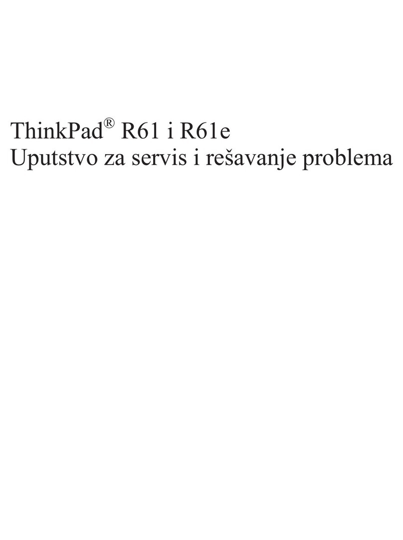 Lenovo ThinkPad R61e User manual Lenovo ThinkPad R61e User manual