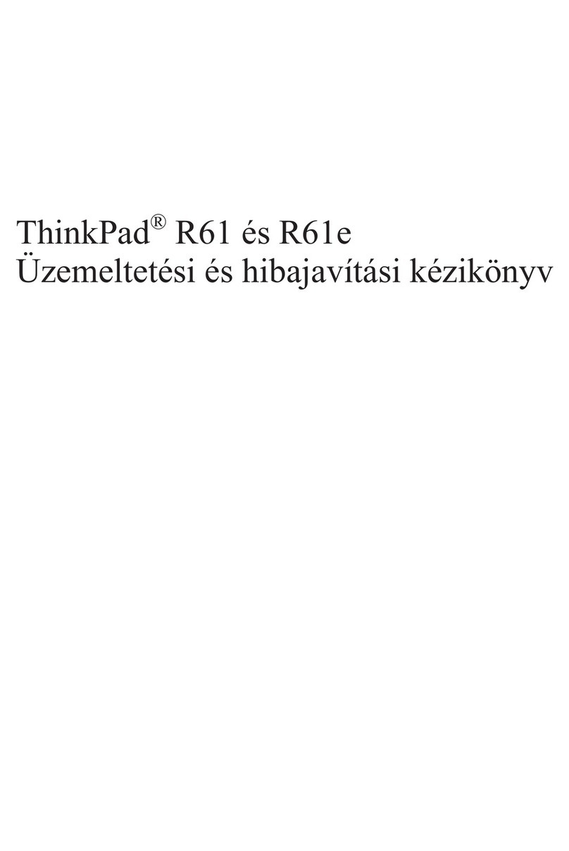 Lenovo ThinkPad R61e User manual