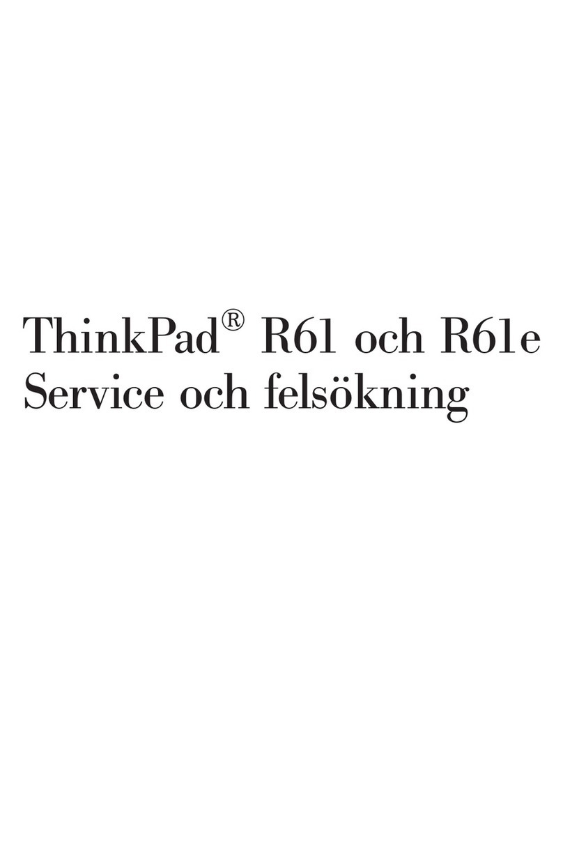 Lenovo ThinkPad R61e User manual