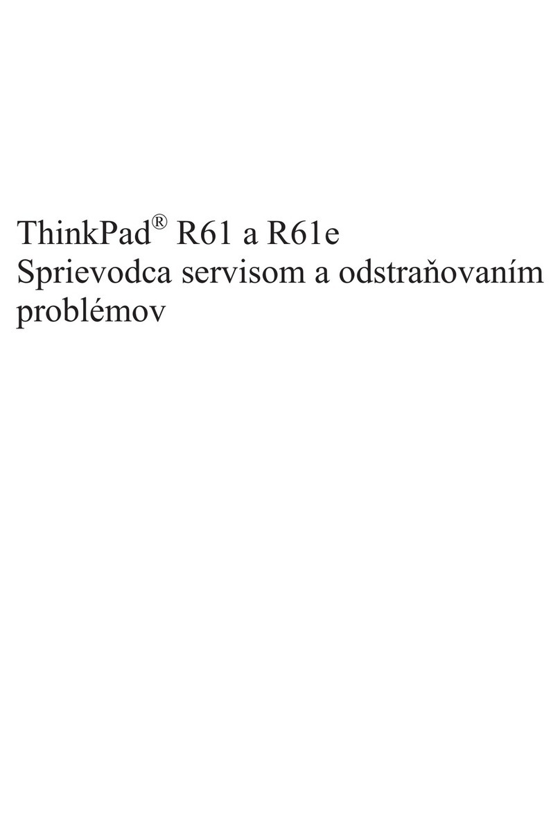 Lenovo ThinkPad R61e User manual