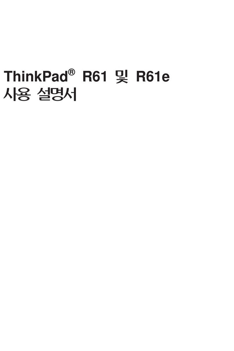 Lenovo ThinkPad R61e User manual