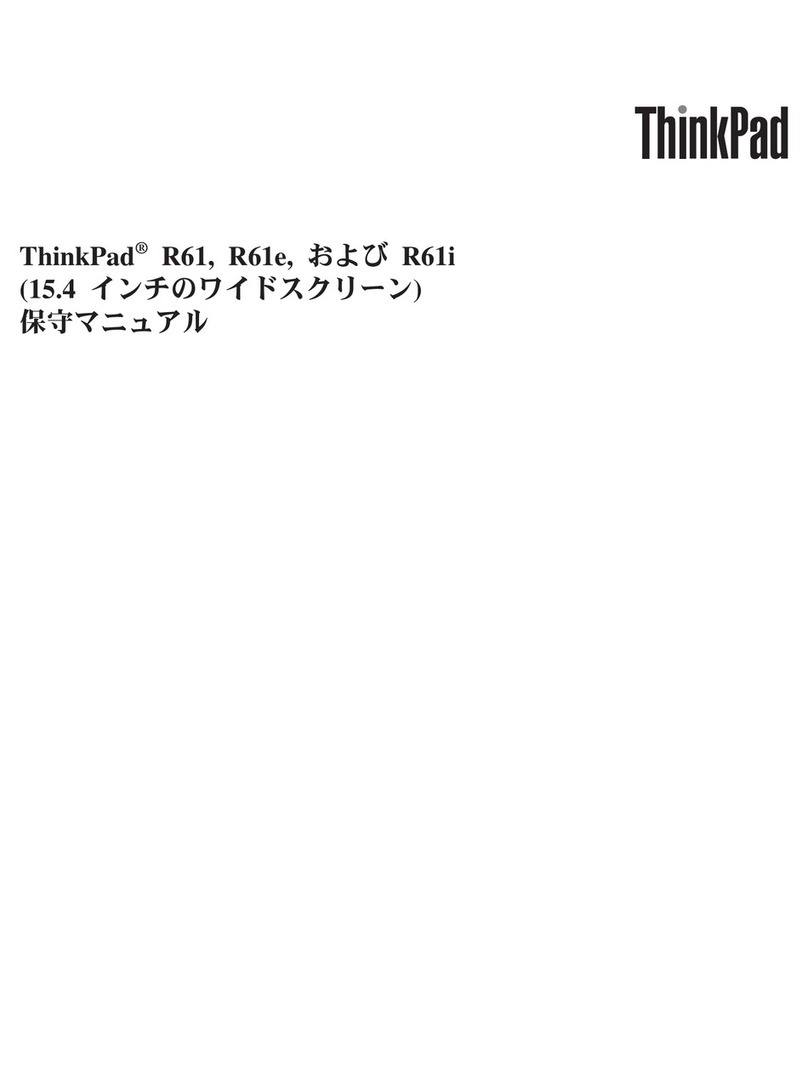 Lenovo ThinkPad R61 Owner's manual