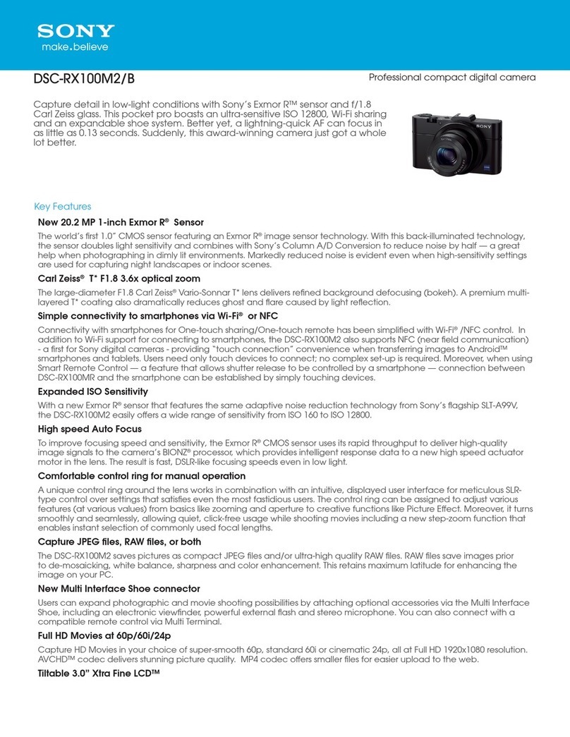 Sony DSC-RX100M2 Specifications