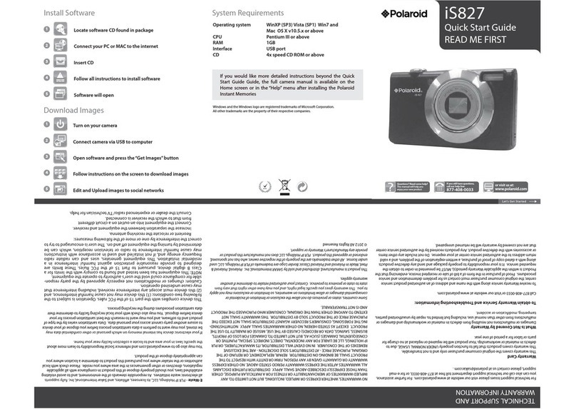 Polaroid iS827 User manual