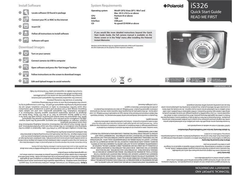Polaroid iS326-Blk User manual