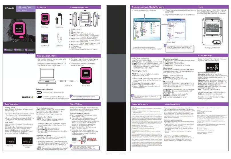 Polaroid iS529-BLK-BOX quick start guide