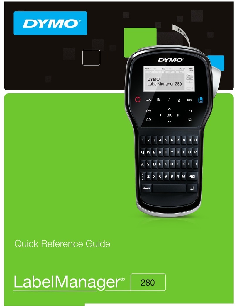 Dymo LabelManager® 280 with 2 D1 Label... Quick reference guide