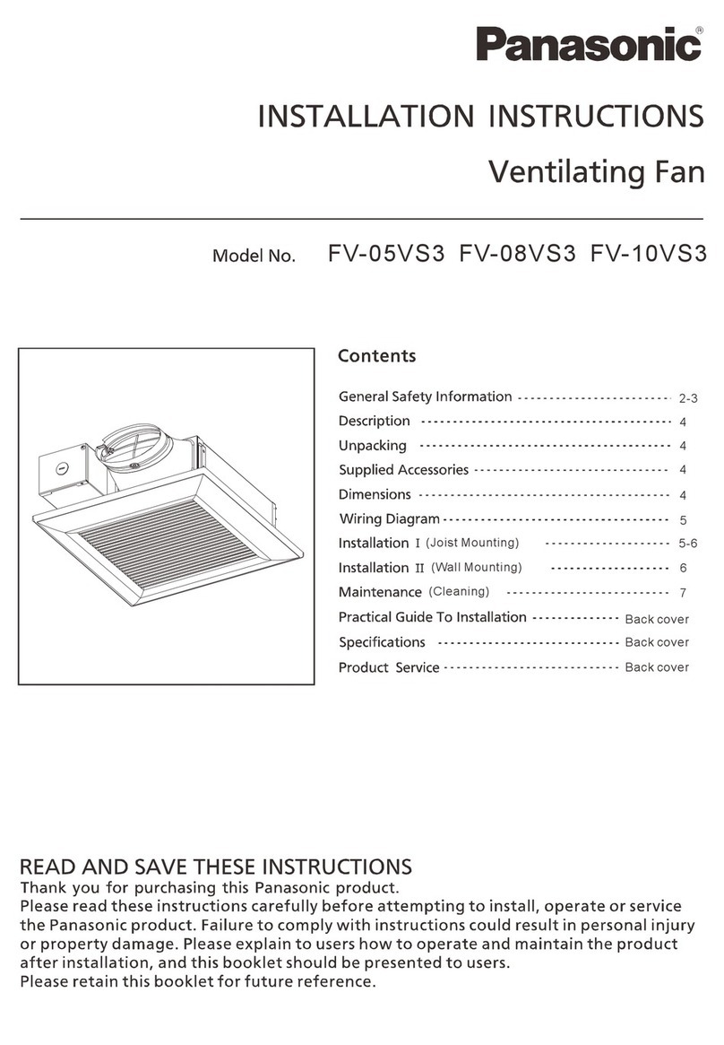 Panasonic FV-05VS3 user guide