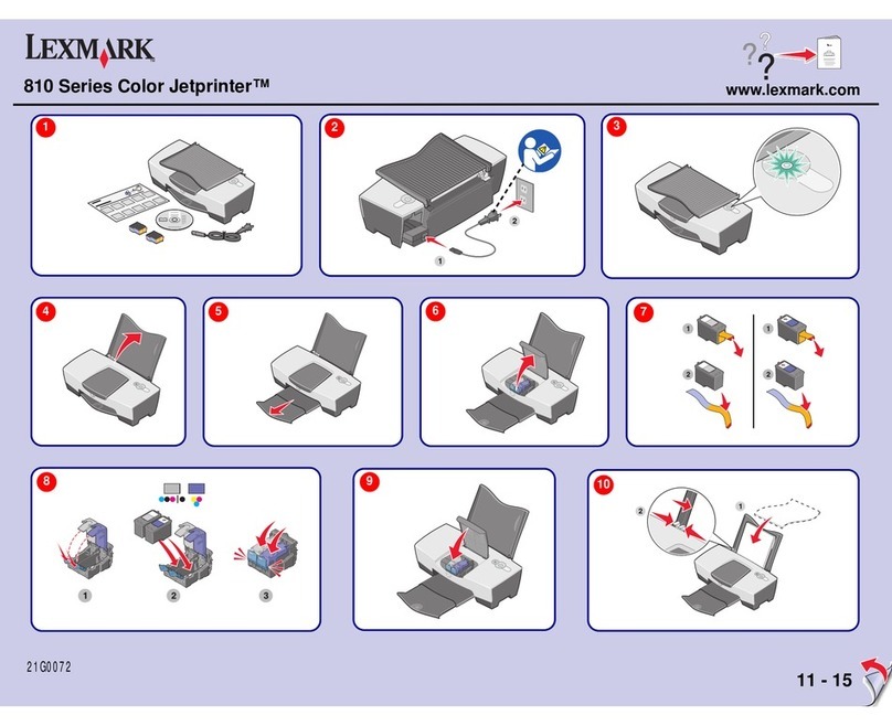 Lexmark Color Jetprinter 810 Series User manual