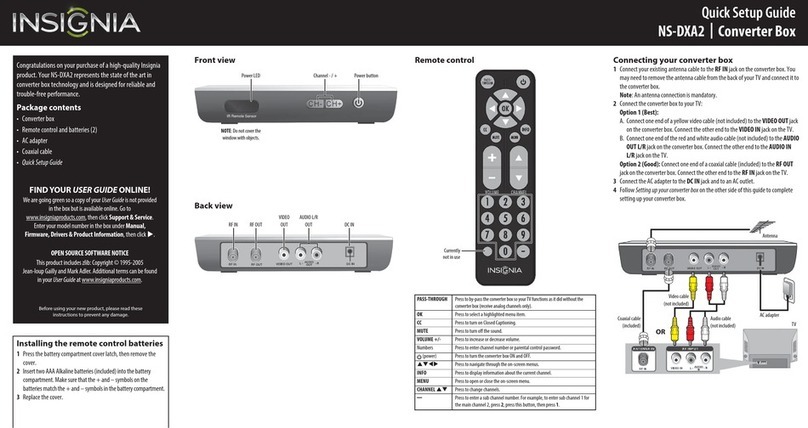 Insignia NSDXA2 User manual