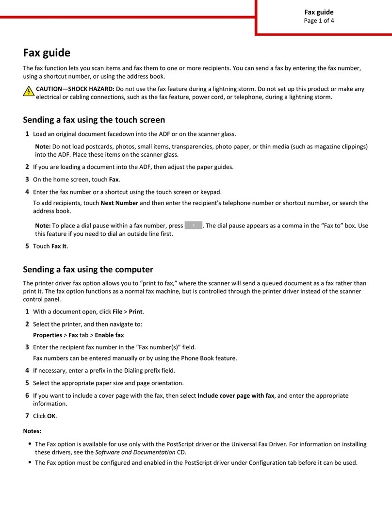 Lexmark MX6500E Installation and maintenance instructions