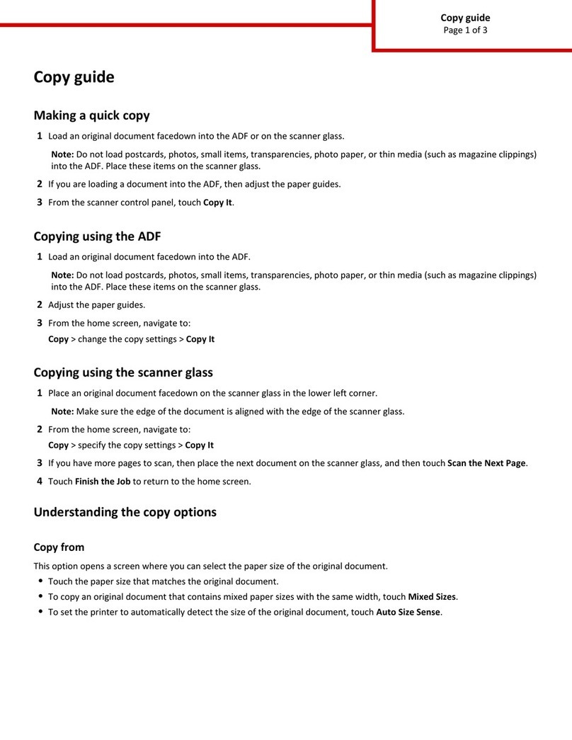 Lexmark MX6500E User manual