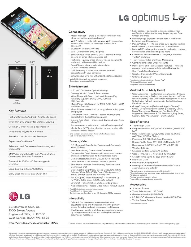 LG optimus L9 User manual