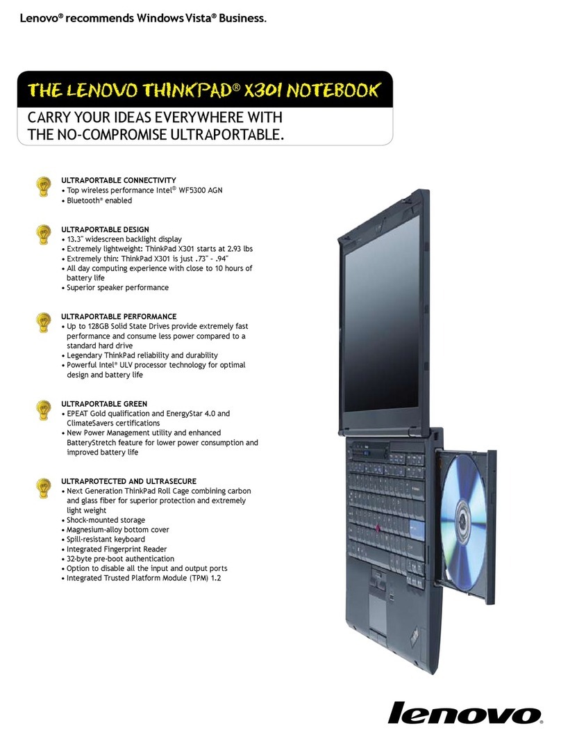 Lenovo ThinkPad X301 User manual