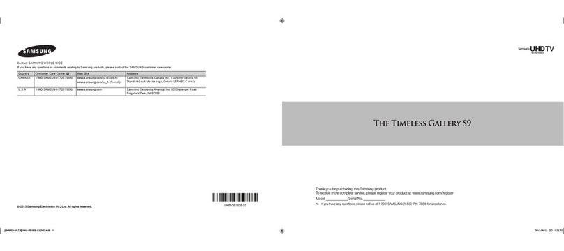 Samsung UN85S9AF User manual