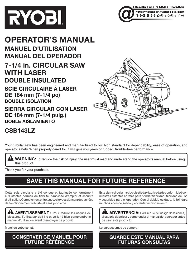 Ryobi CSB143LZK User manual