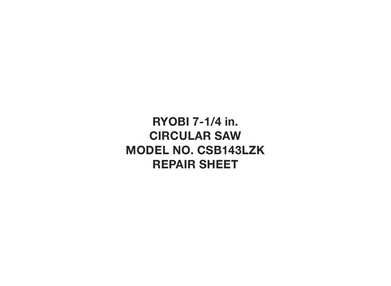 Ryobi CSB143LZK Repair sheet